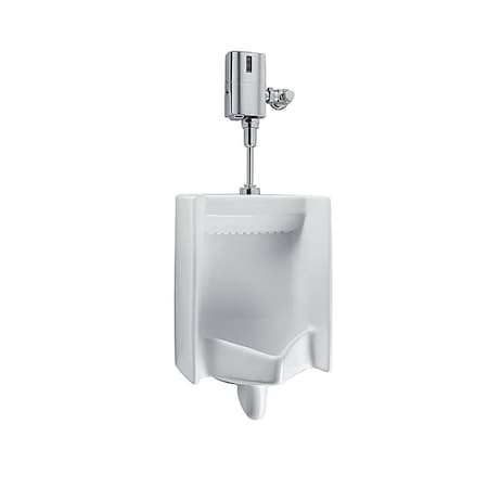 Procomfort UT447E-01 Commercial ADA Complaint Rectangle 0.5 GPF Washout Urinal with Top Spud, Cotton White PR2586777